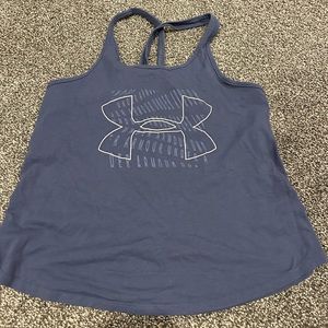 Dusty blue tank top underarmor